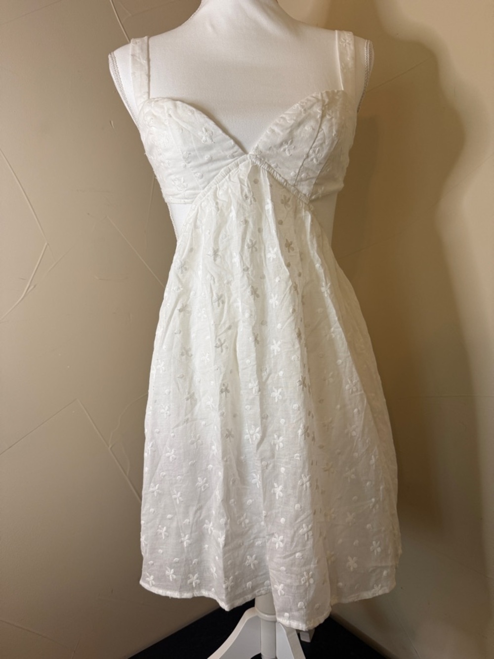 Princess Polly White Eyelet Bustier Mini Dress